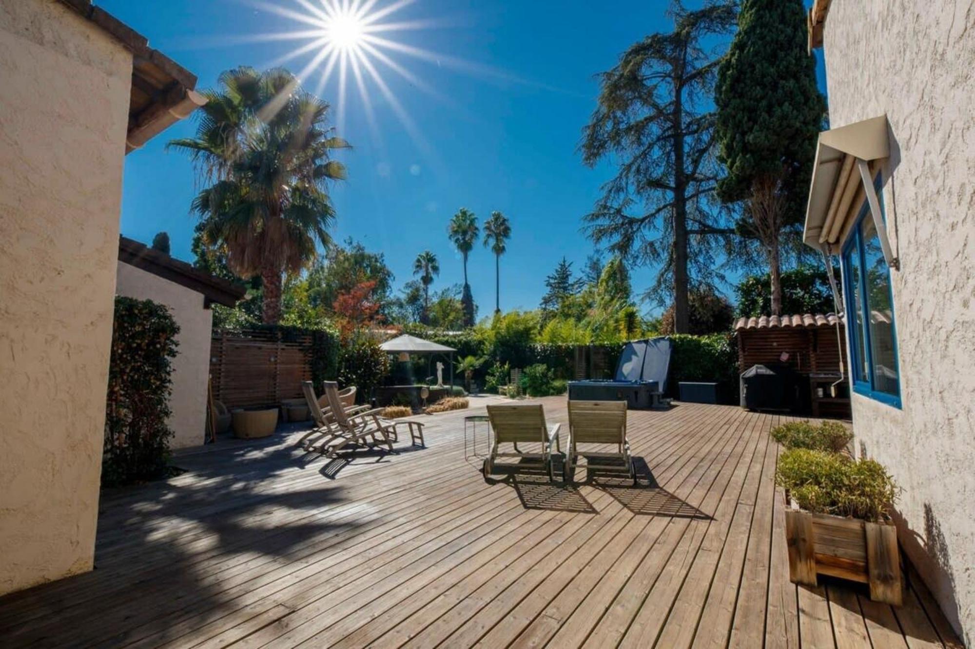 06V - Beautiful Villa With Spa Pool And Tennis Biot Exterior foto