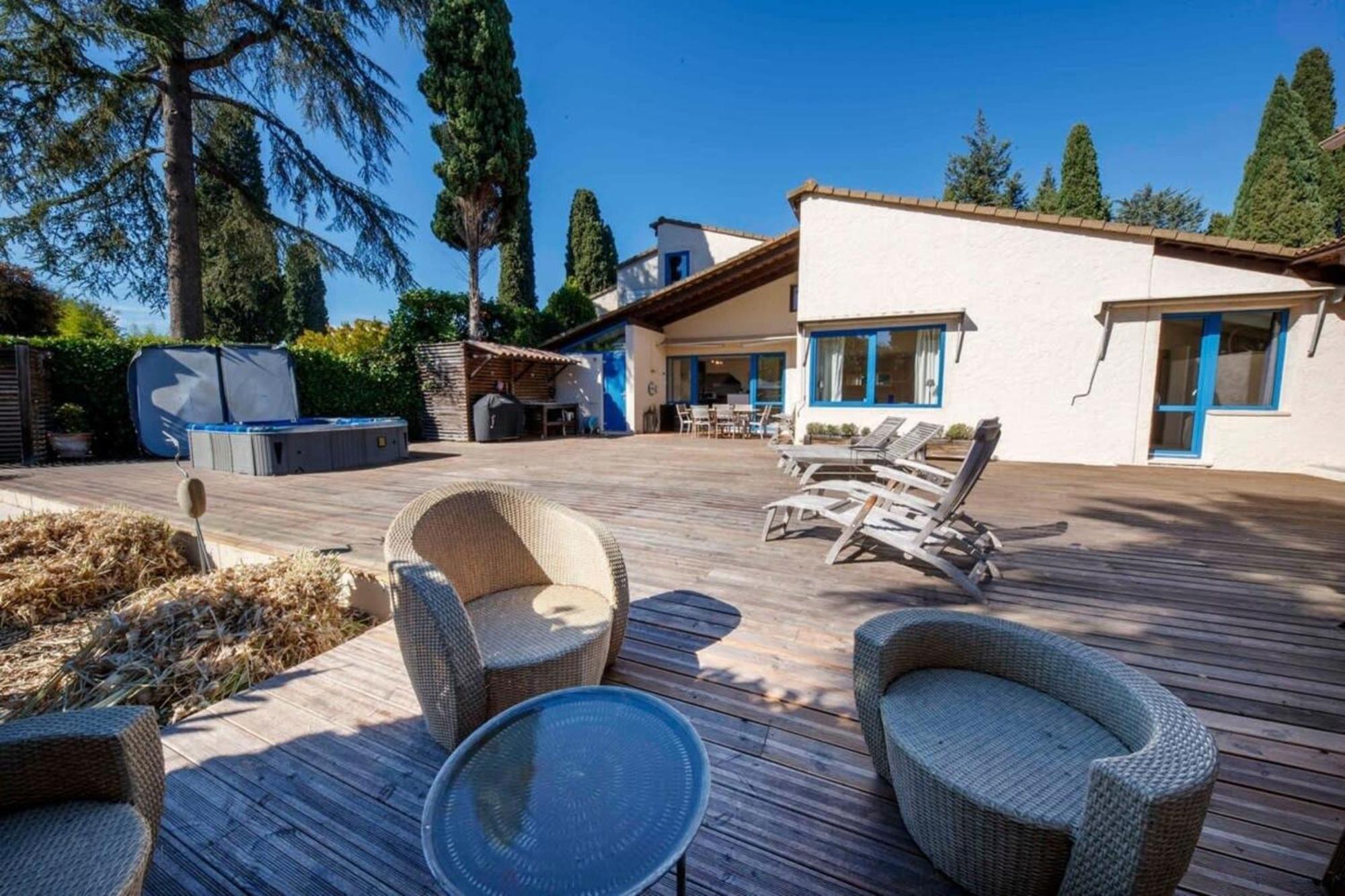 06V - Beautiful Villa With Spa Pool And Tennis Biot Exterior foto
